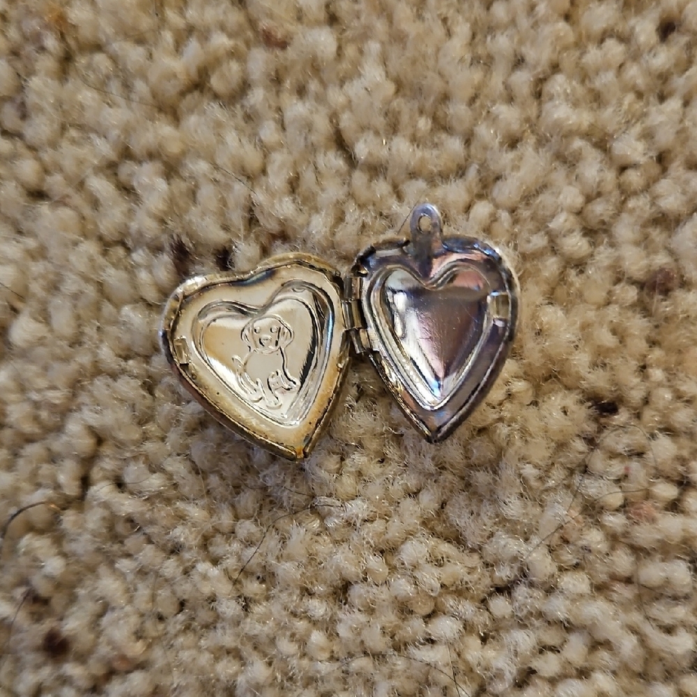 Heart-Shaped Silver Locket